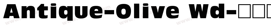 Antique-Olive Wd字体转换